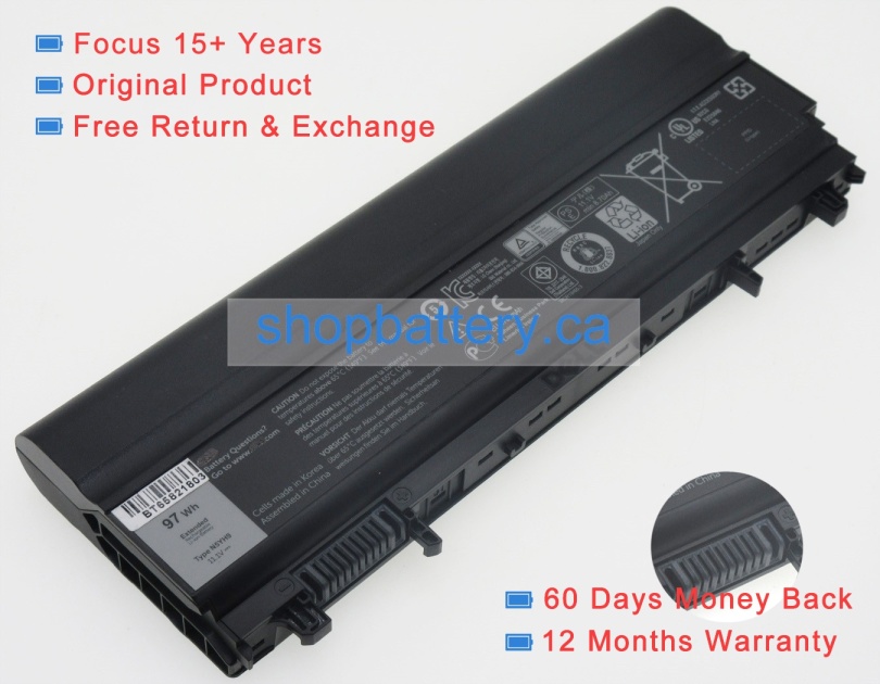 Latitude e5540-7845 batterie store, dell 97Wh batteries - Cliquez sur l'image pour la fermer