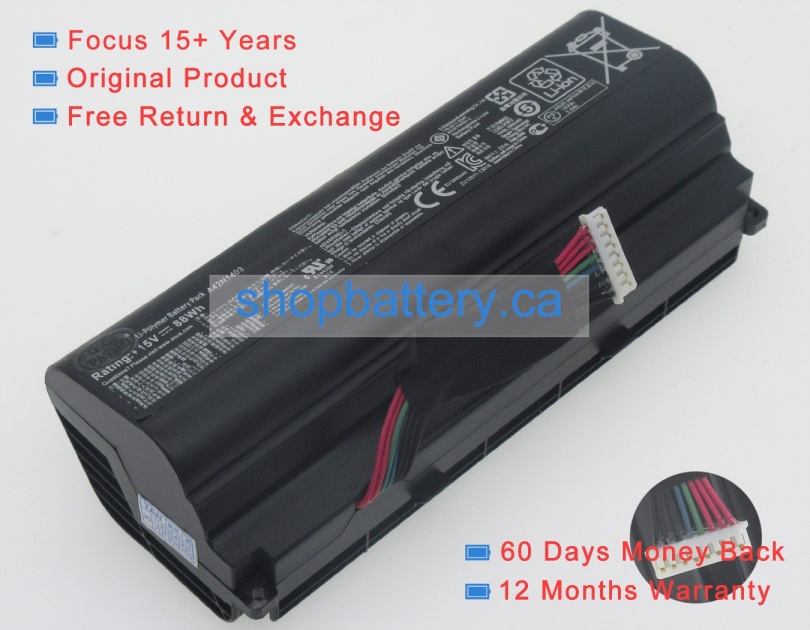 Rog g751jy-vs71 battery store, asus 88Wh batteries for canada - Click Image to Close