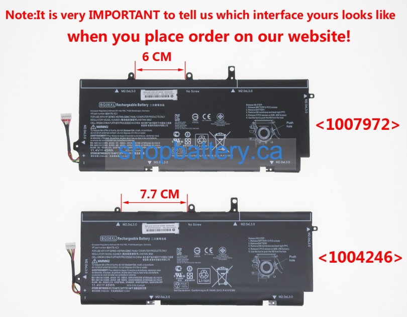 805096-001 batterie store, hp 11.4V 45Wh batteries - Cliquez sur l'image pour la fermer